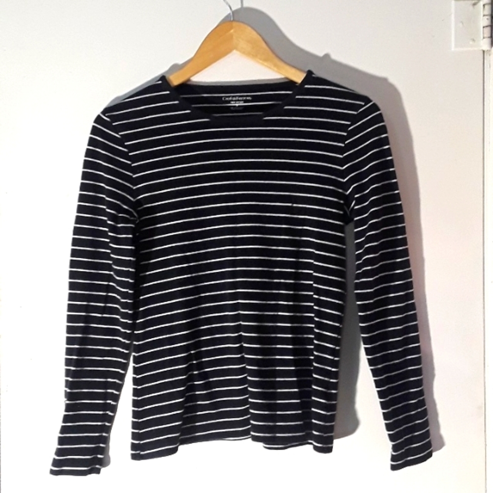 Croft&Barrow Striped Longsleeve Top size small